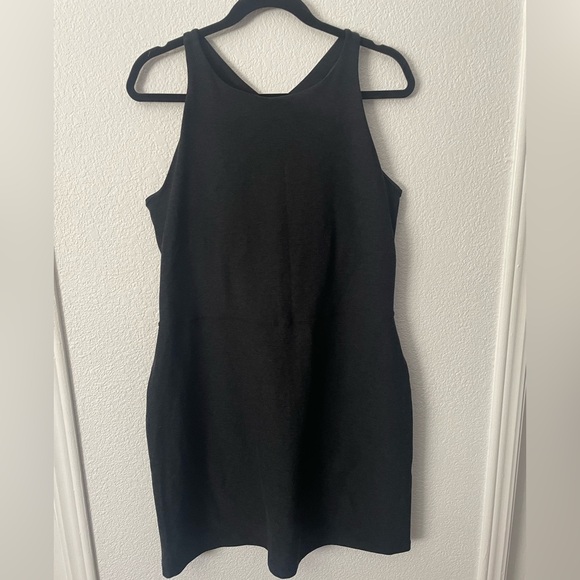 Beyond Yoga Spacedye Refocus Activewear Dress Black Women’s Size XL Built-In Bra - Picture 3 of 6